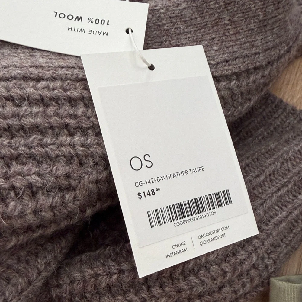 Oak + fort wool cardigan one size - Picture 4 of 4